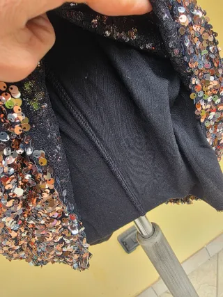 Abito con braghette (Tuta) Paillettes Oro/ Argento