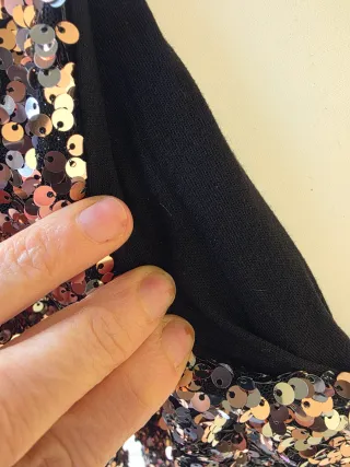 Abito con braghette (Tuta) Paillettes Oro/ Argento