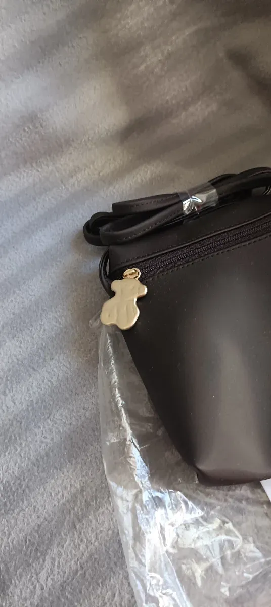 Bolso bandolera Tous marrón y dorado