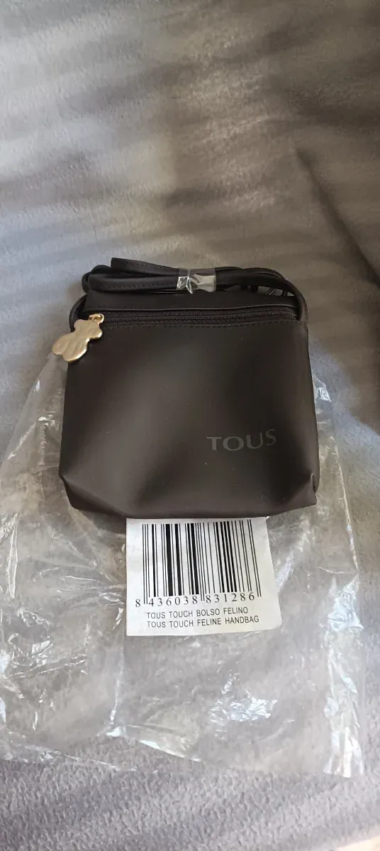 Bolso bandolera Tous marrón y dorado