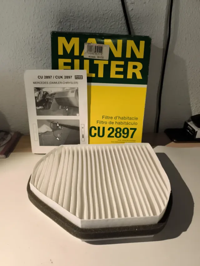 Filtro habitáculo Mann CU 2897 Mercedes