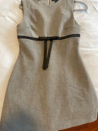 Vestido Zara Negro/Gris Talla M