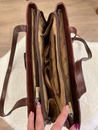 Borsa in pelle GIANNI CONTI donna marrone