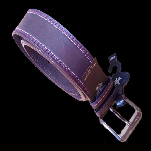 CINTURÓN HOMBRE HEBILLA MARRÓN DISEÑO ITALIANO 130