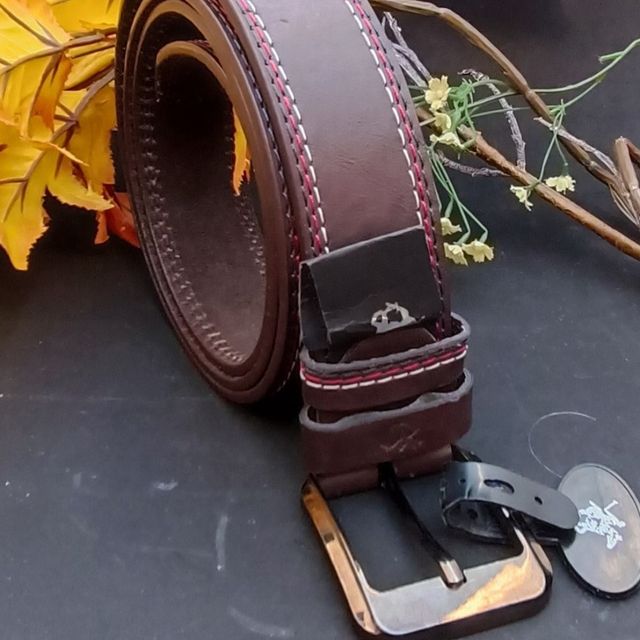 CINTURÓN HOMBRE HEBILLA MARRÓN DISEÑO ITALIANO 130