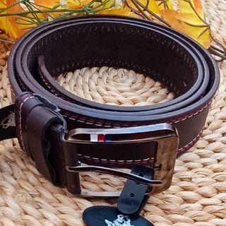 CINTURÓN HOMBRE HEBILLA MARRÓN DISEÑO ITALIANO 130