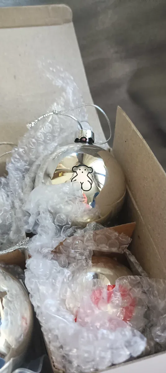 Bolas Nieve Tous Plata y Rosa