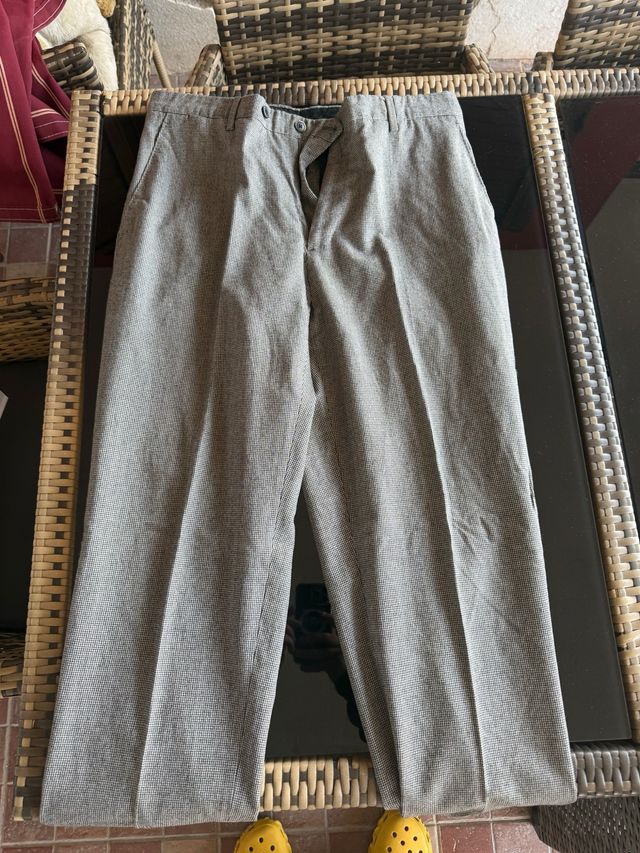 Pantalón vestir hombre Massimo Dutti gris
