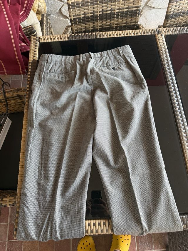Pantalón vestir hombre Massimo Dutti gris