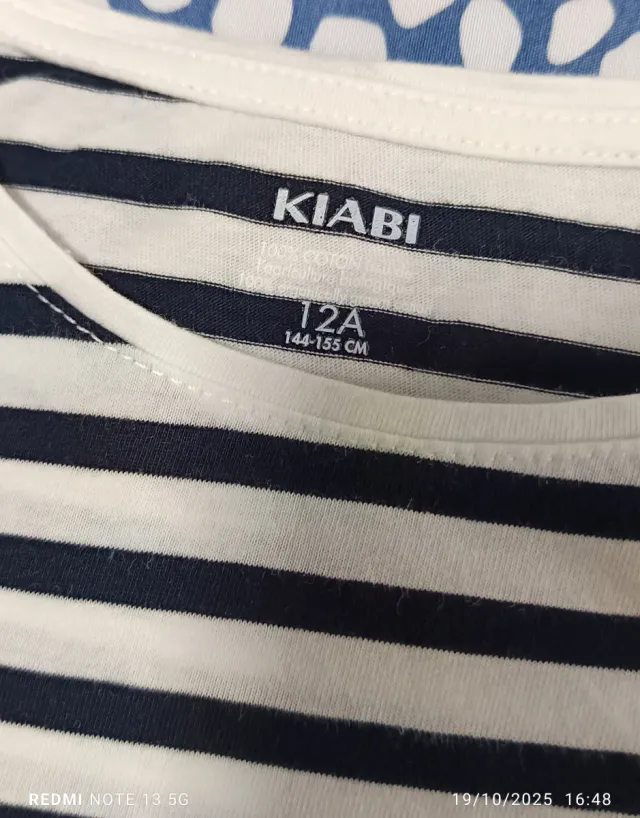 Camiseta niña rayas Kiabi Talla 12