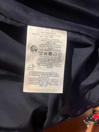 Chaquetón / Anorak mujer Azul Marino