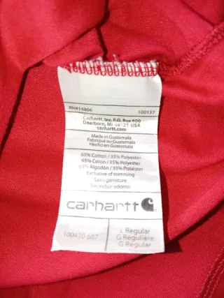 T-shirt Carhartt Rossa Taglia L