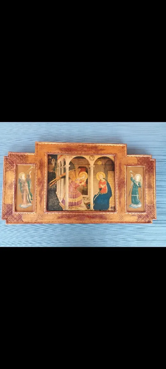 Retablo Tríptico Antiguo