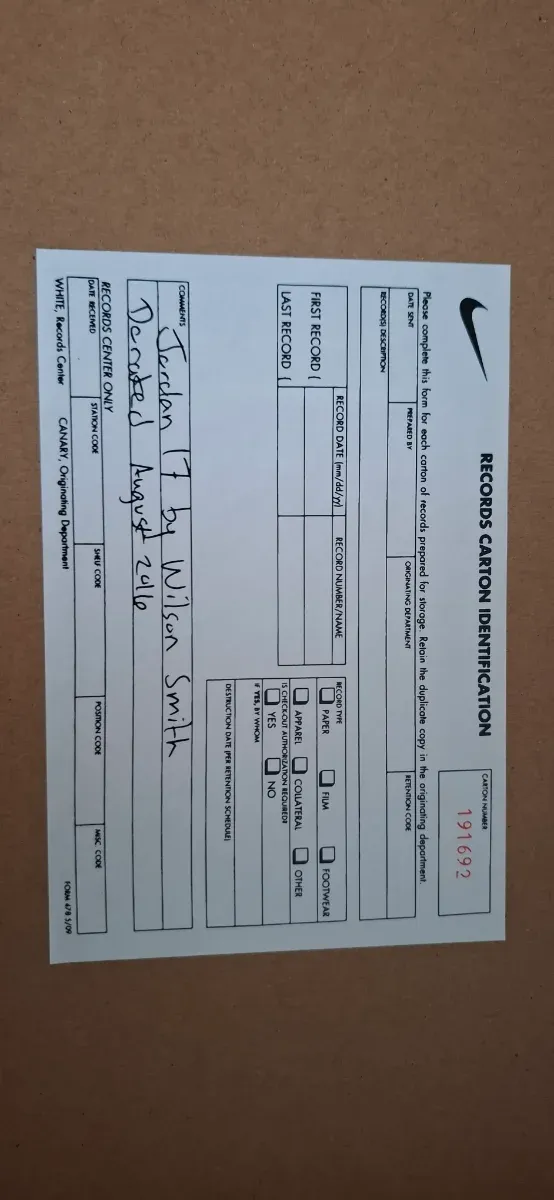 Nike Air Jordan 17 low ia Beige/Negro Talla 45