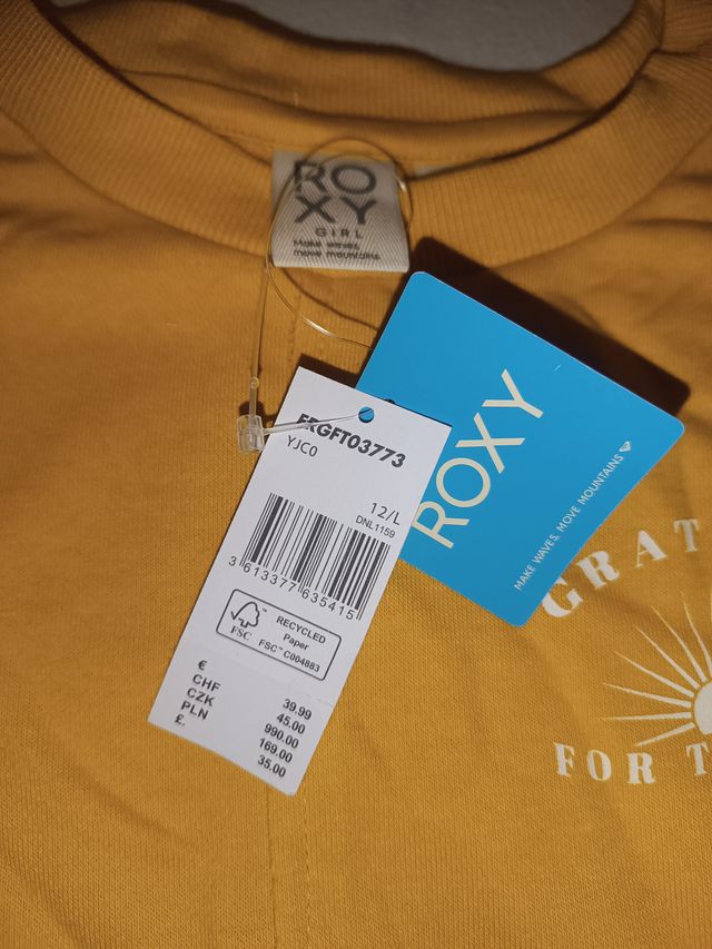 Moletom Roxy Grateful for the Sun Tamanho 152