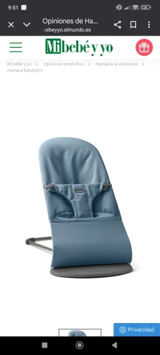 Bañera bebé azul plegable Adaptador bañera  Hamaca