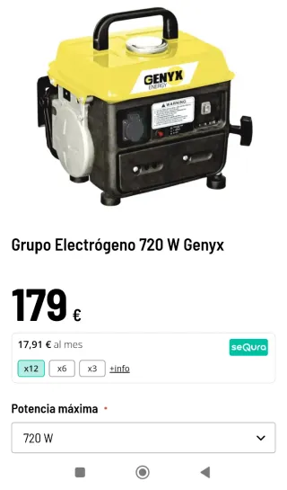 Generador Eléctrico Genyx Energy