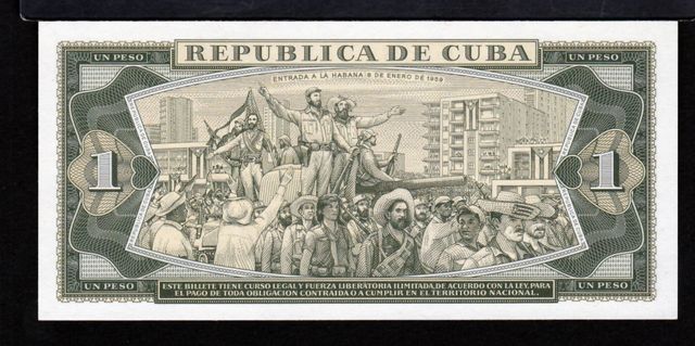 Cuba 1 Peso 1985 UNC/SC Pick.102k Serie 125103