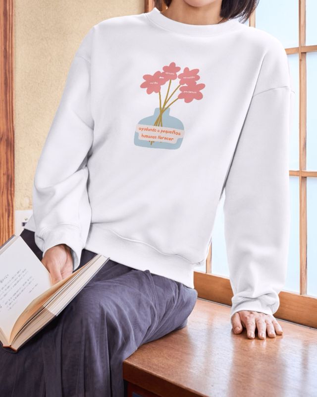 Sudadera blanca con estampado S/M/L/XL/2XL