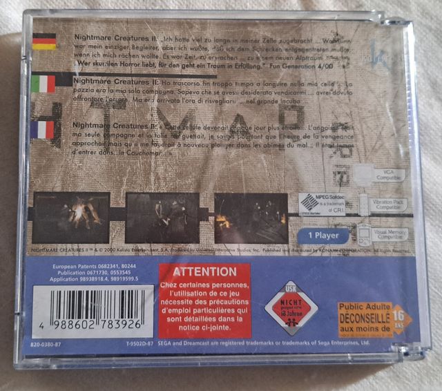 Nightmare Creatures 2 Dreamcast