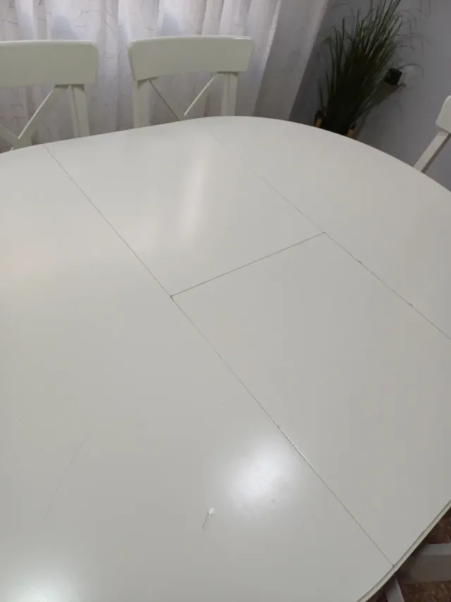 Mesa Comedor Extensible Blanca