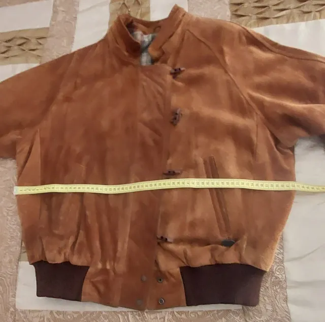 Cazadora ante caballero marrón teja