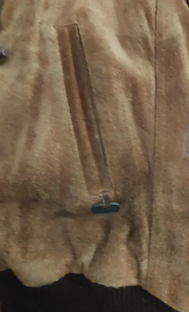 Cazadora ante caballero marrón teja