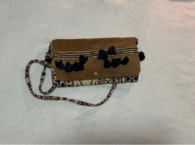 Bolso Dayaday marrón con flecos