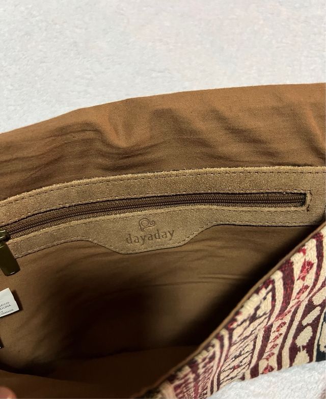Bolso Dayaday marrón con flecos