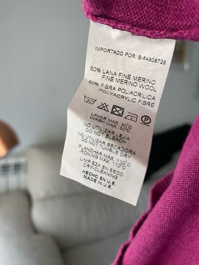 Jersey Zara Talla M Rosa