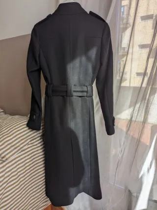 Cappotto Lana Donna Nero Sartoriale