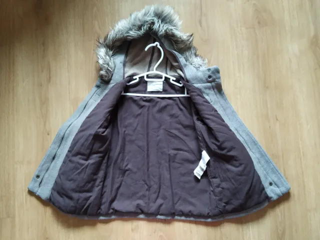 Abrigo paño niña gris Zara talla 6 años
