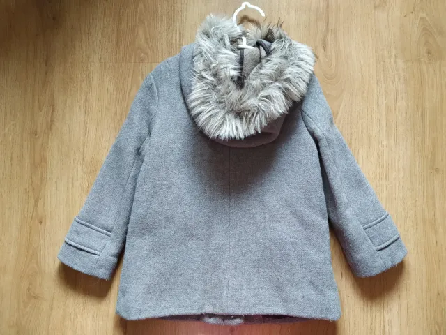 Abrigo paño niña gris Zara talla 6 años