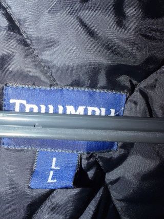 Chaqueta Moto Triumph Negra y Gris