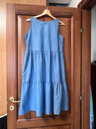 Vestito estivo cotone stile impero M/L