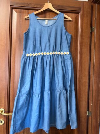 Vestito estivo cotone stile impero M/L