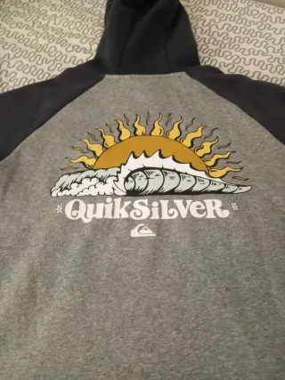 Sudadera Quiksilver Gris y azul