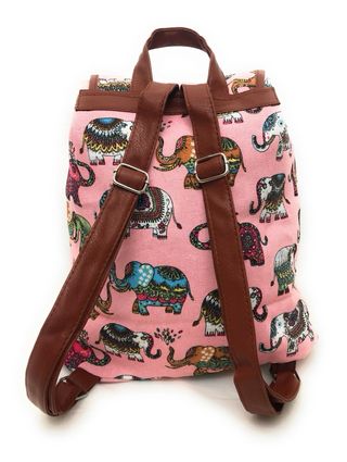 Bolso estampado elefantes multicolor