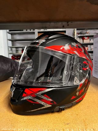 Casco Moto LS2 Vector EVO Negro/Rojo