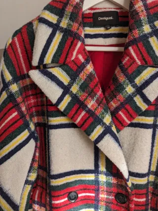 Cappotto donna Desigual quadri tg 36