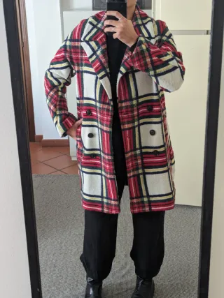 Cappotto donna Desigual quadri tg 36