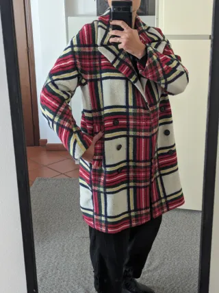 Cappotto donna Desigual quadri tg 36