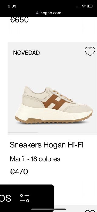 Zapatillas Hogan Beige y Rosa Talla 38