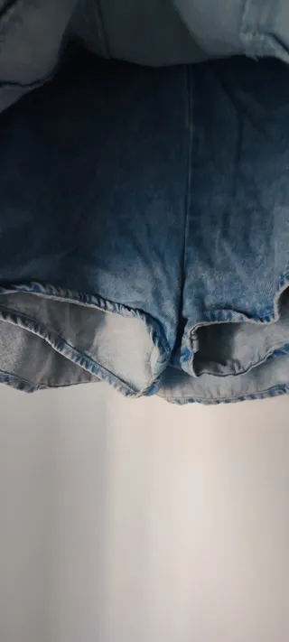 Falda pantalón vaquera Bershka