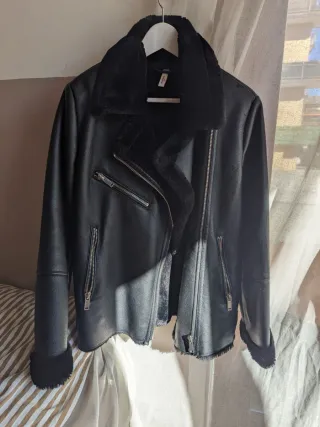 Montone Ecopelle Nero Caldissimo - Interno Pellicc