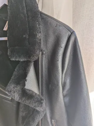 Montone Ecopelle Nero Caldissimo - Interno Pellicc