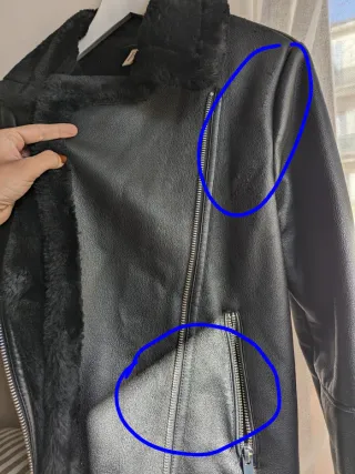 Montone Ecopelle Nero Caldissimo - Interno Pellicc