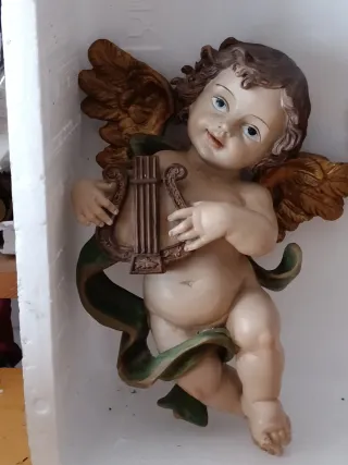 Coppia Angeli Putti da Parete