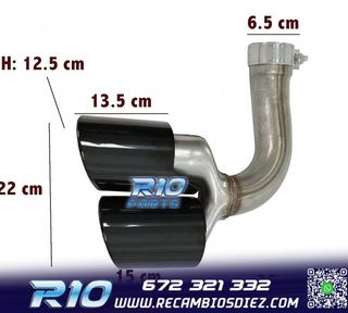 COLAS ESCAPE PORSCHE CAYENNE 17- LOOK S NEGRO