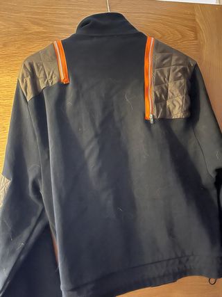 Chaqueta Zara Deportiva Negra Verde Militar